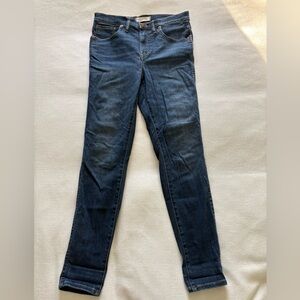 Madewell Dark Wash High Rise Skinny Jean
